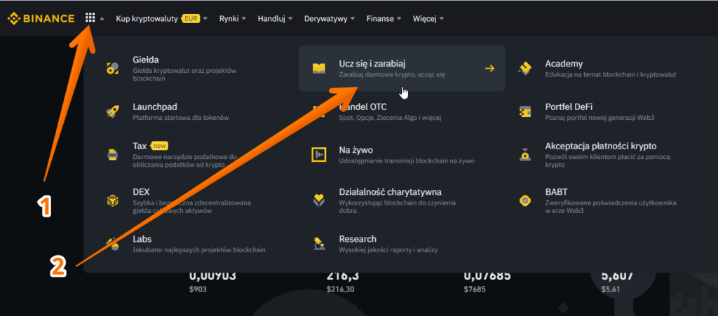 bonus na binance learn2earn